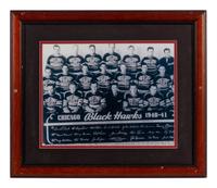 A Group of Six Photographs of Various Hockey Players Formerly Displayed at Mike Ditka’s Restaurant