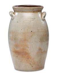 A Significant Daniel Fisk One-Gallon Stoneware Crock