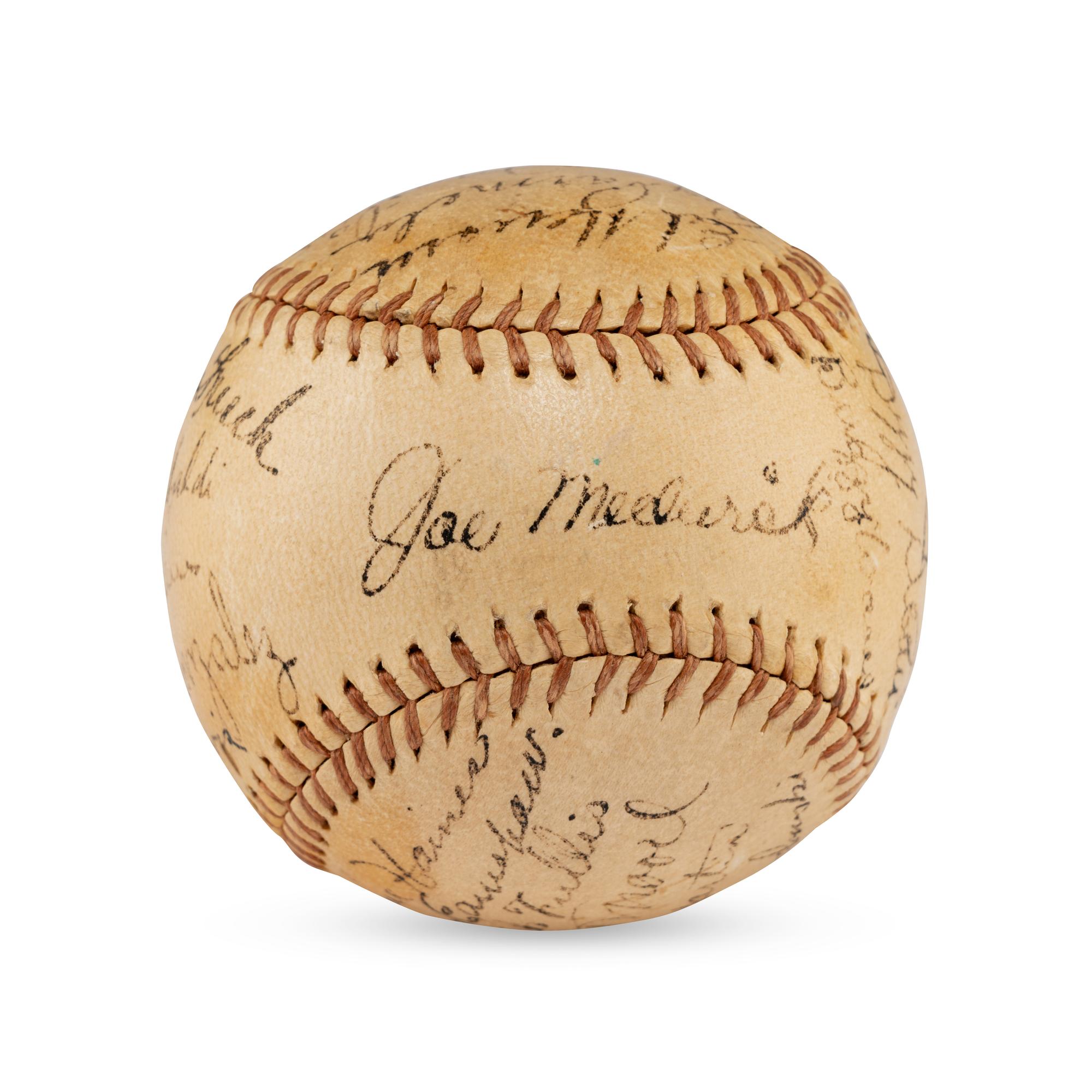A 1936 St. Louis Cardinals Team Signed Autograph Baseball (Beckett Authentication Services Letter of Authenticity)