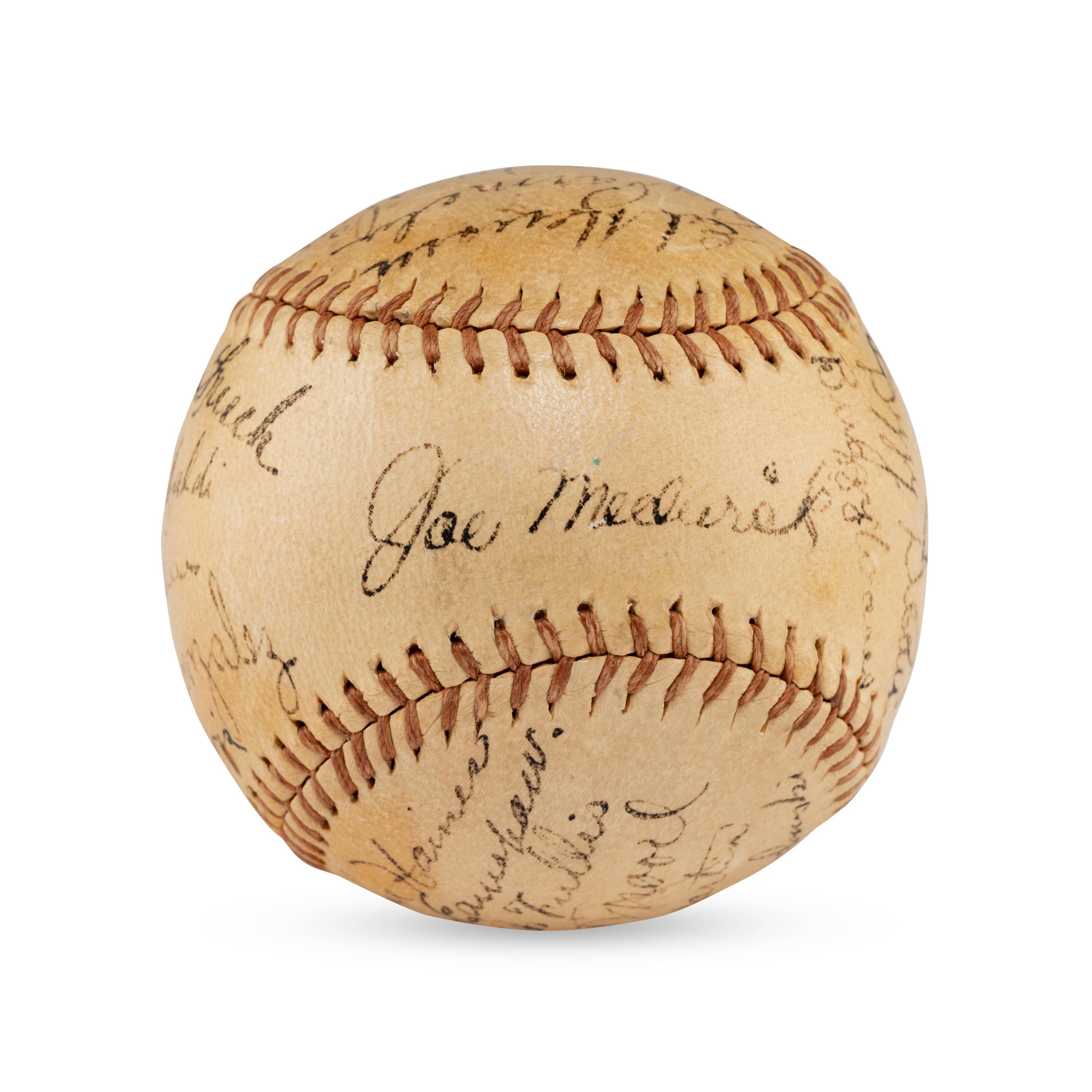 A 1936 St. Louis Cardinals Team Signed Autograph Baseball (Beckett Authentication Services Letter of Authenticity)