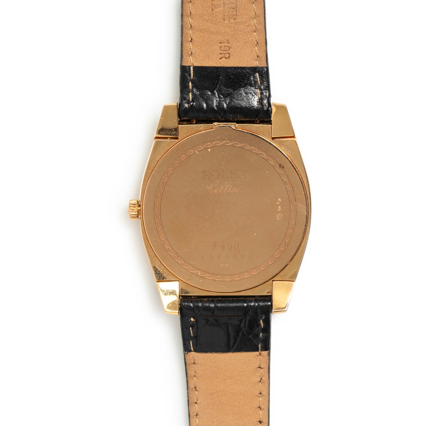 ROLEX, REF. 5330 18K ROSE GOLD 'CELLINI' WATCH