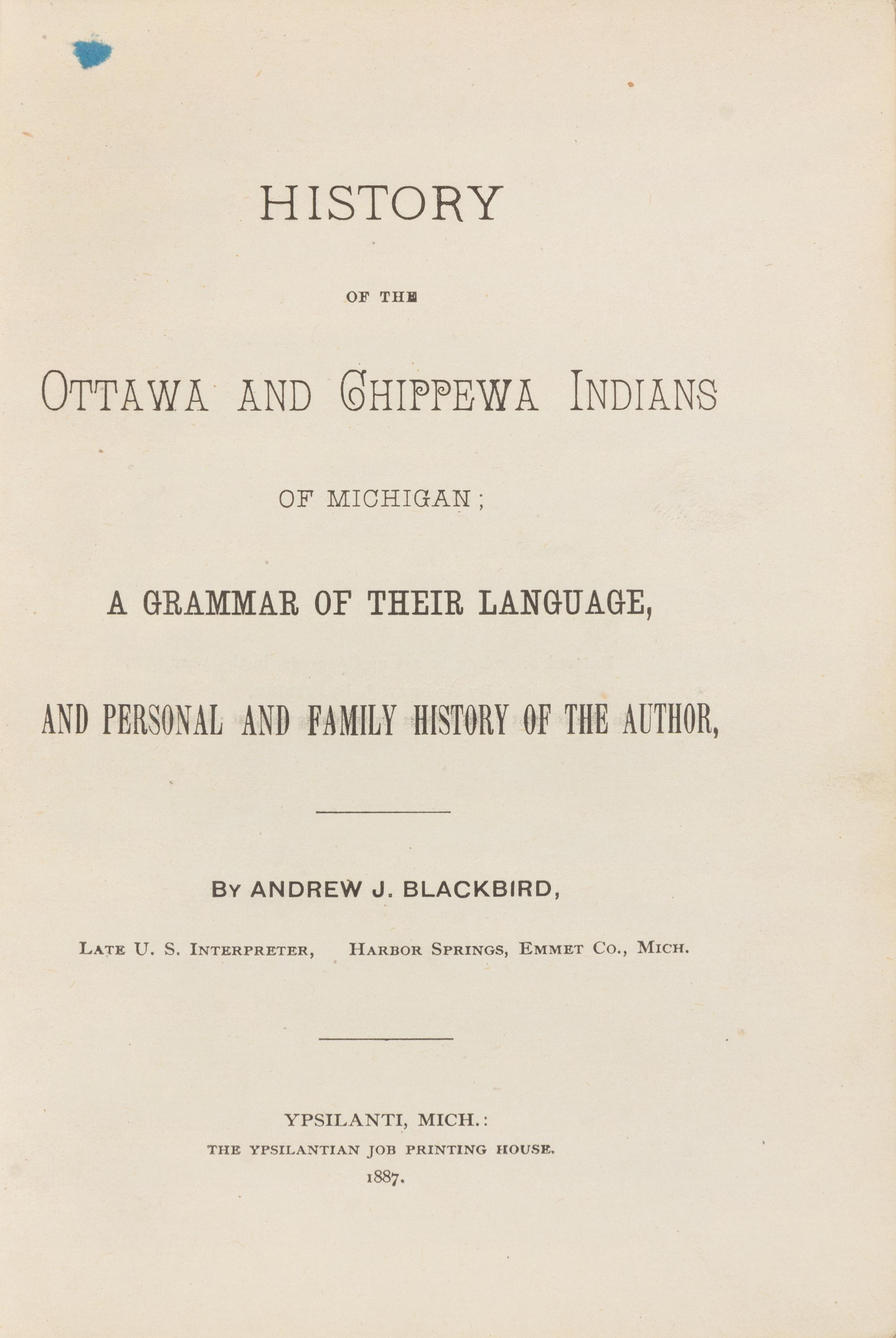 BLACKBIRD, Andrew Jackson (ca 1810-1900)