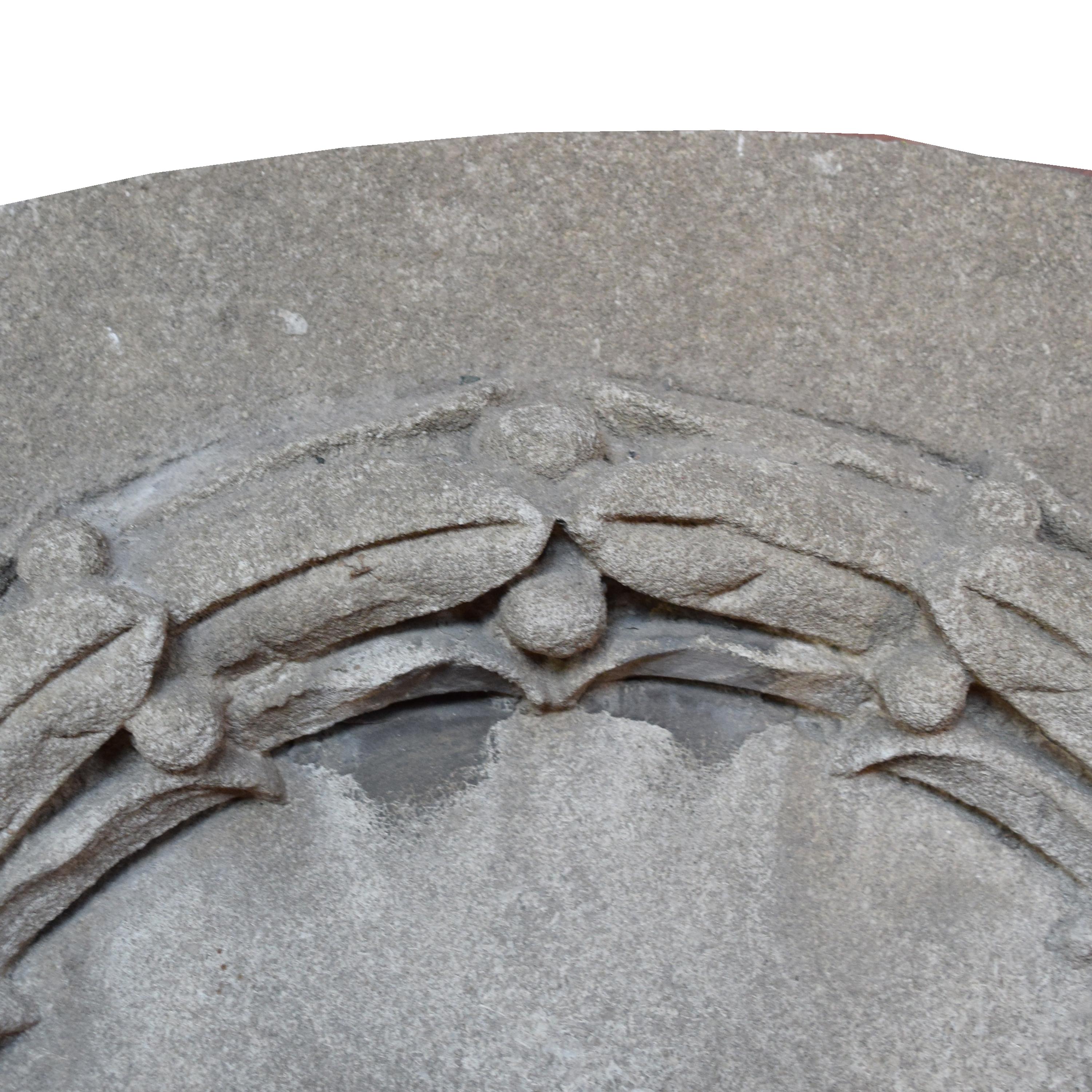 A Carved Limestone Panel 51" W x 4" D x 26" H — United States, Early 20th Century