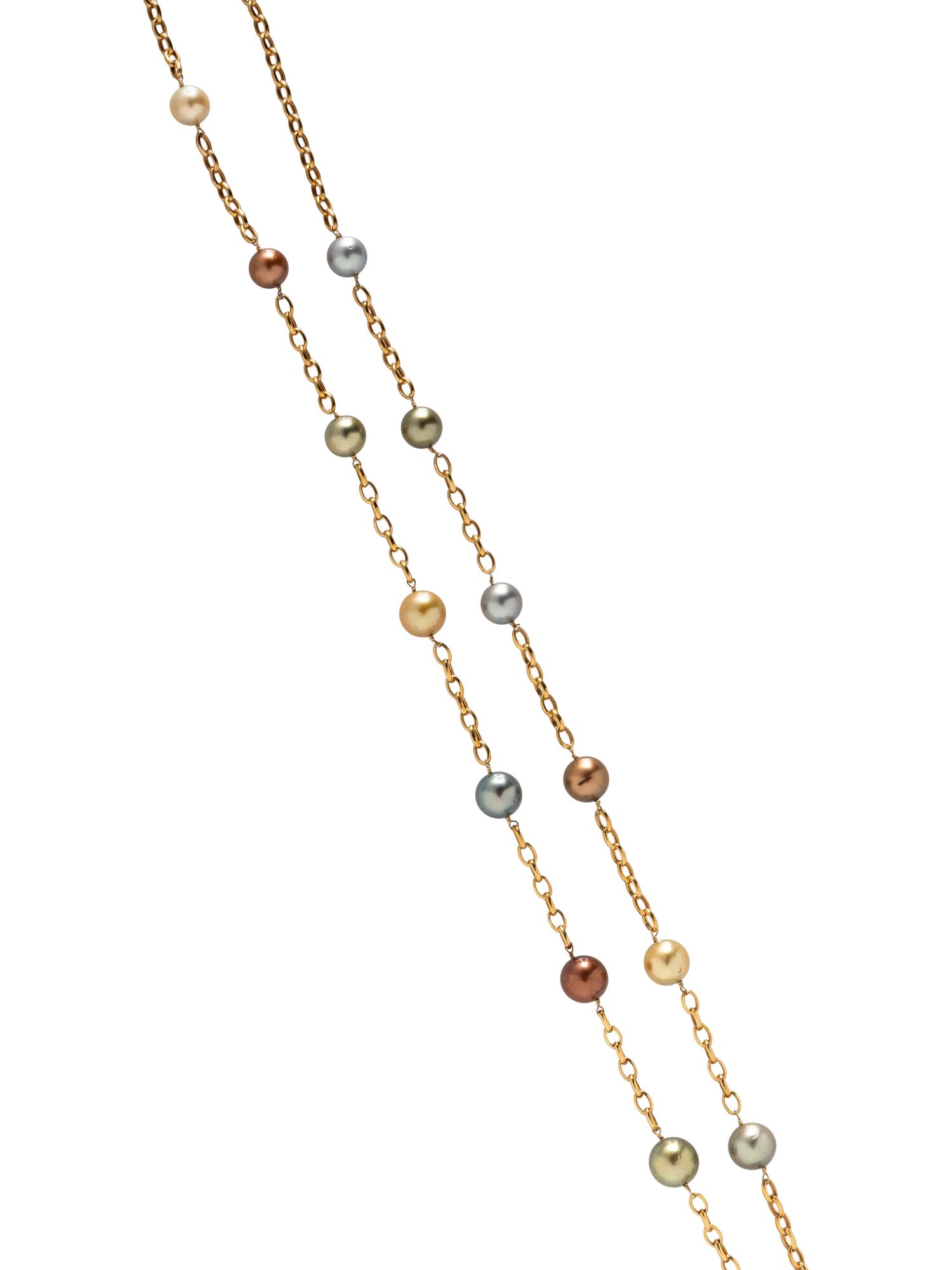 MULTICOLOR CULTURED PEARL NECKLACE