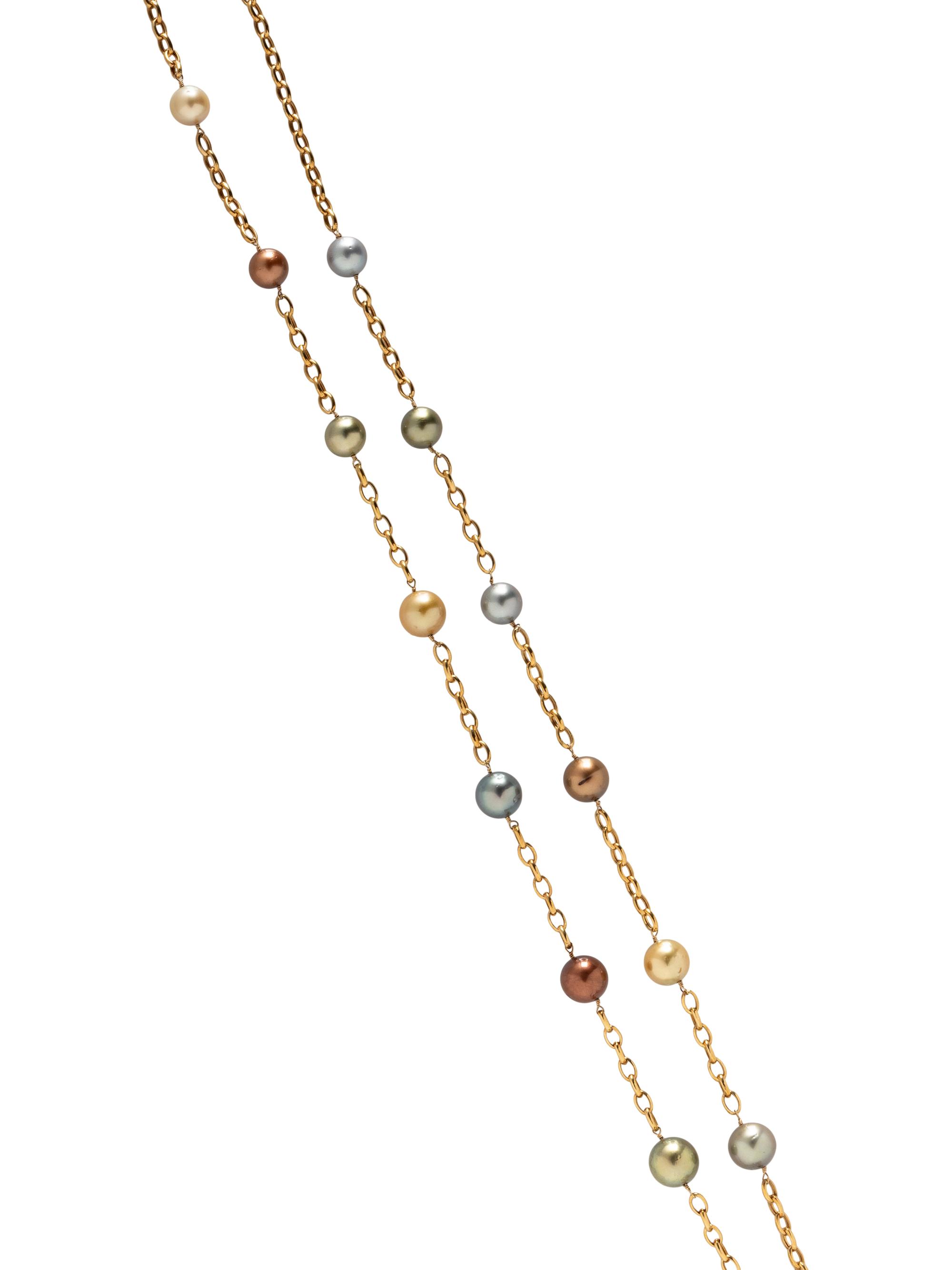 MULTICOLOR CULTURED PEARL NECKLACE