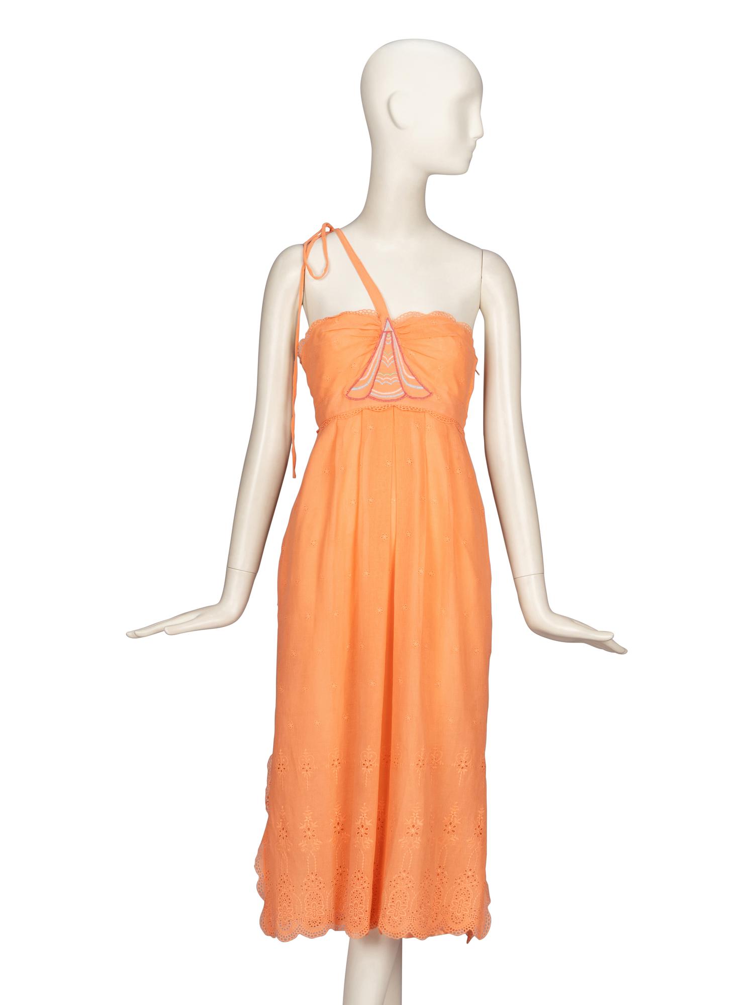 Bill Gibb, Embroidered Day Dress, 1970s