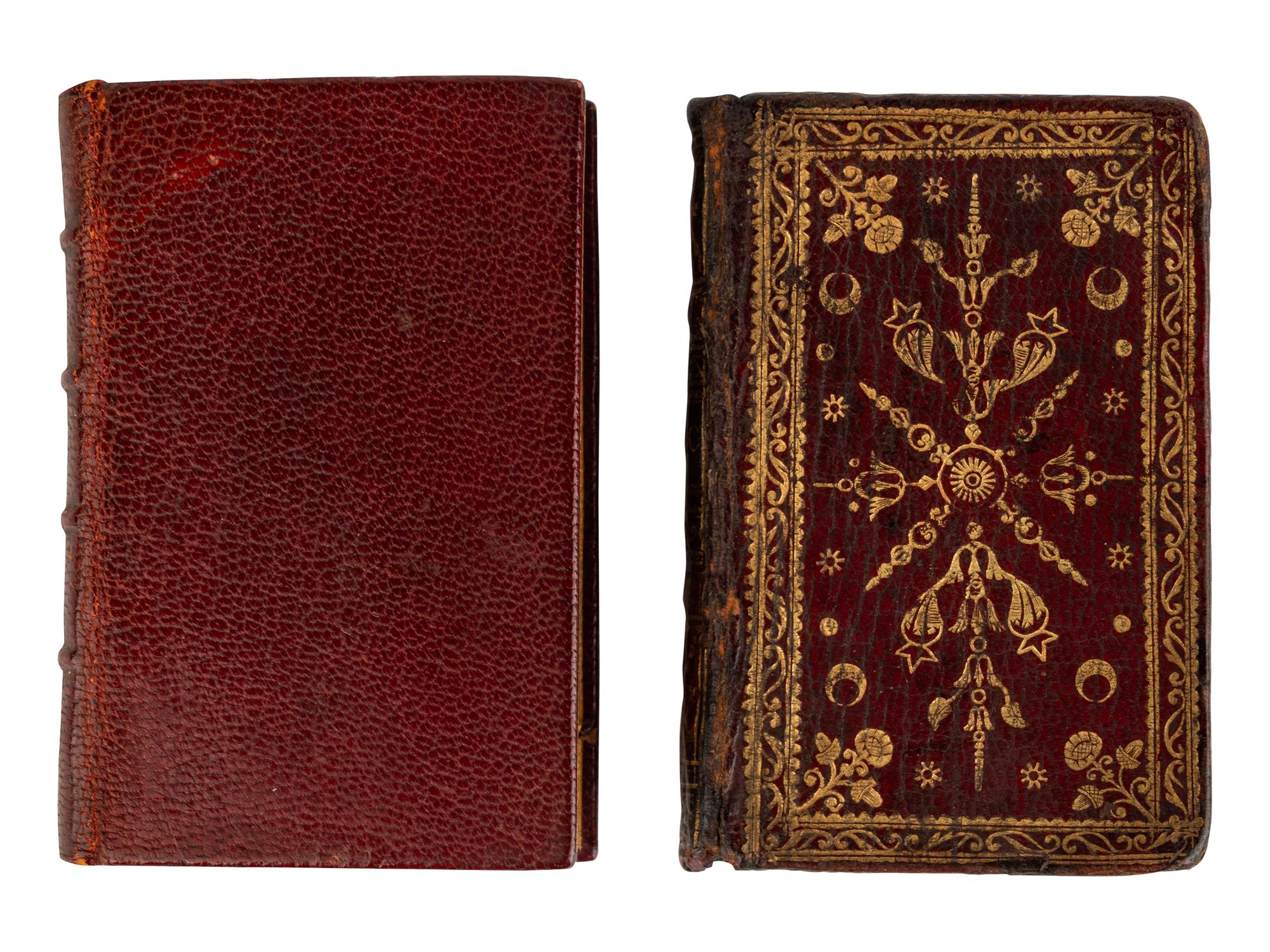 [MINIATURE BOOKS] -- [CLASSICS]. BOETHIUS, Aniciuis Manlius Torquatus Severinus (480?-524?). De consolatione philosophiae . Douai: B. Beller, 1632.