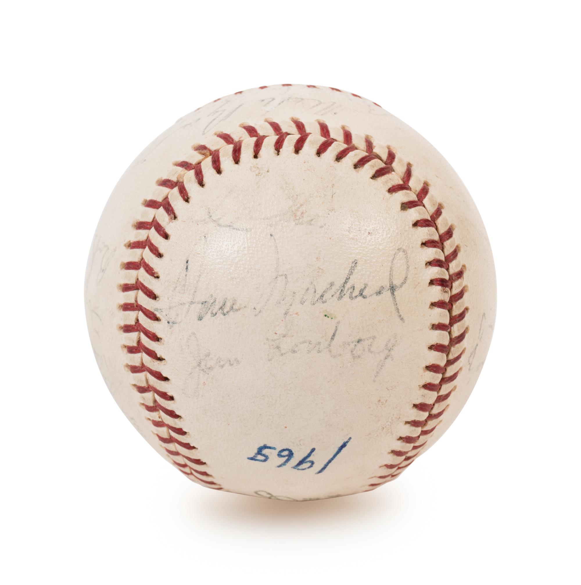 A 1965 Boston Red Sox Team Signed Autograph Baseball (BAS Beckett Authentication Services Certified),
