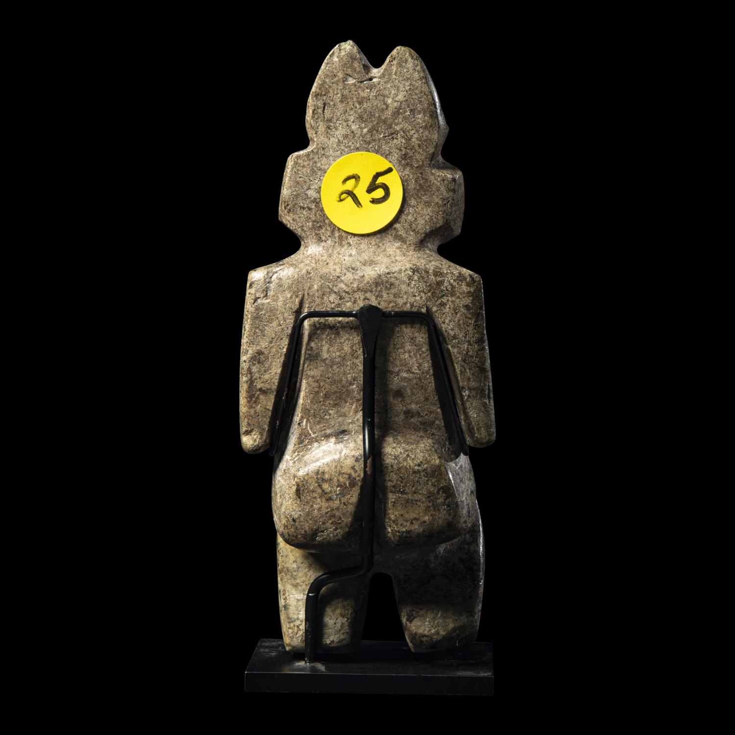 A Mezcala Greenstone Seated Figure