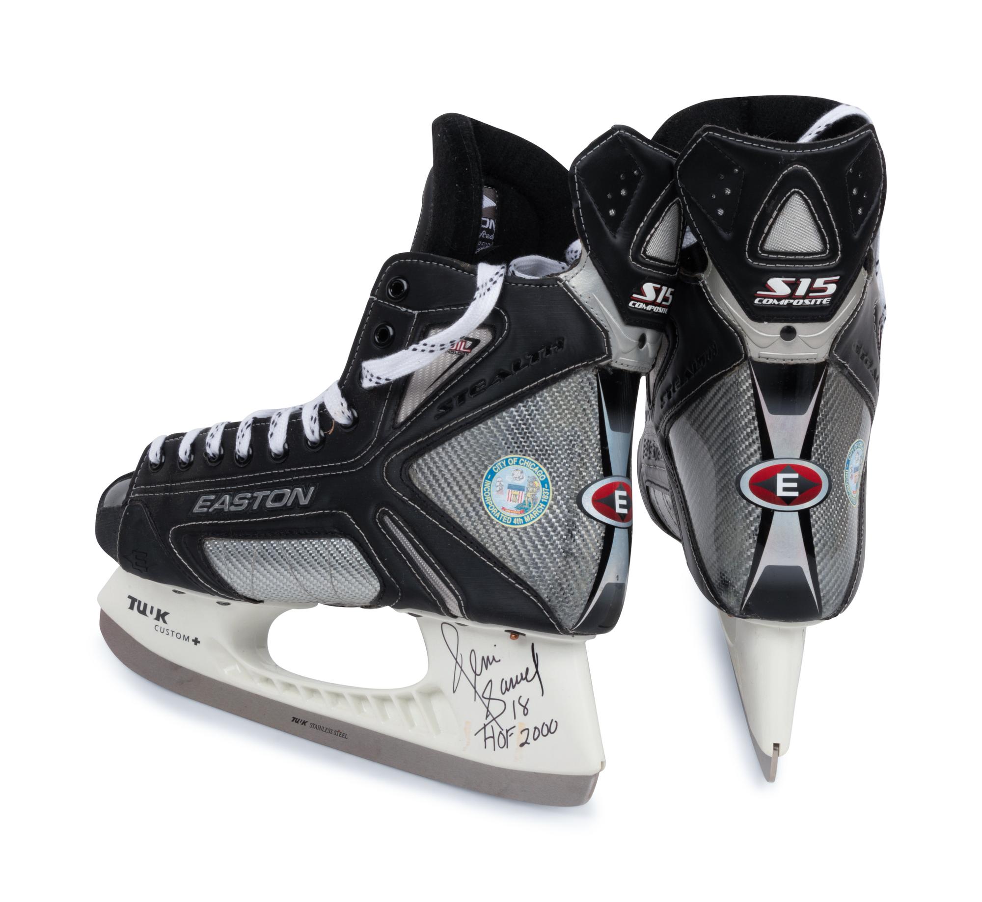 A Group of Four Signed Hockey Hall of Fame Items,