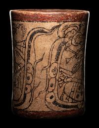 A Maya Codex Style Cylinder Vessel