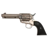 **Nickel Colt Single Action Army Revolver in .45 Colt