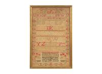 A Group of Three Needlework Samplers, Pennsylvania and New Jersey, 18th and 19th Century