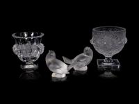 Four Lalique Table Articles