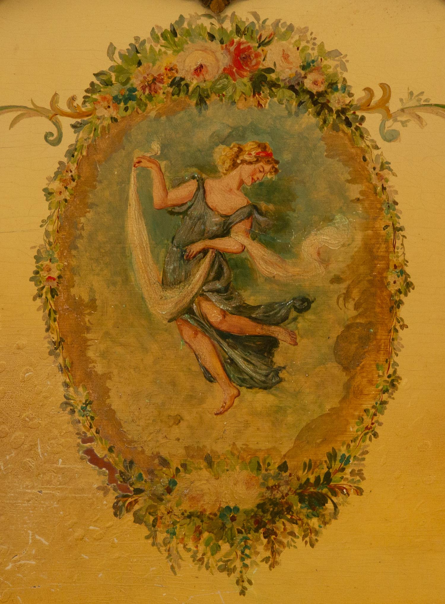 A Louis XV Style Painted Double Bed