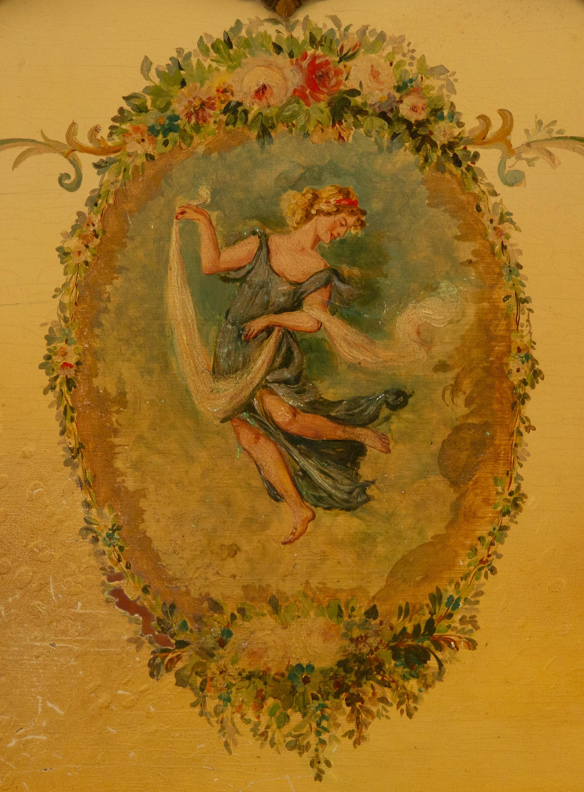 A Louis XV Style Painted Double Bed
