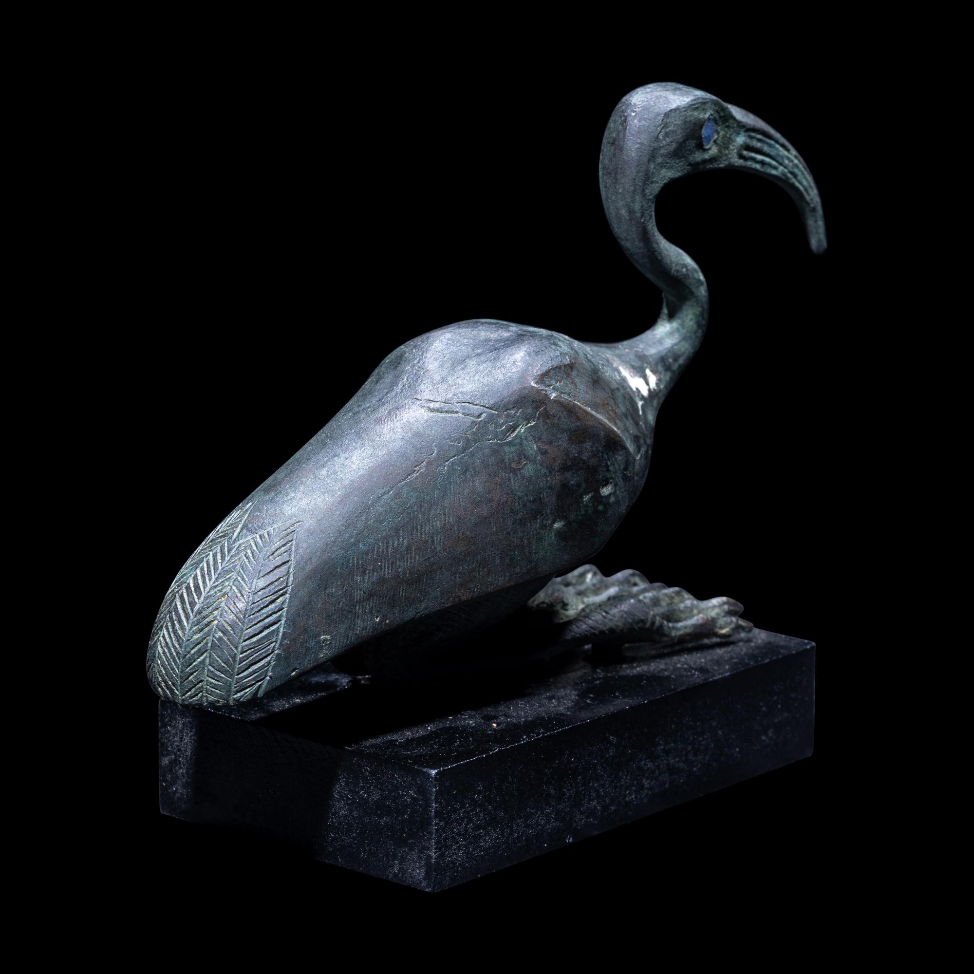 An Egyptian Bronze Ibis