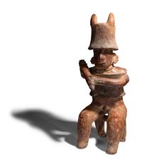 A Nayarit Terracotta Standing Warrior