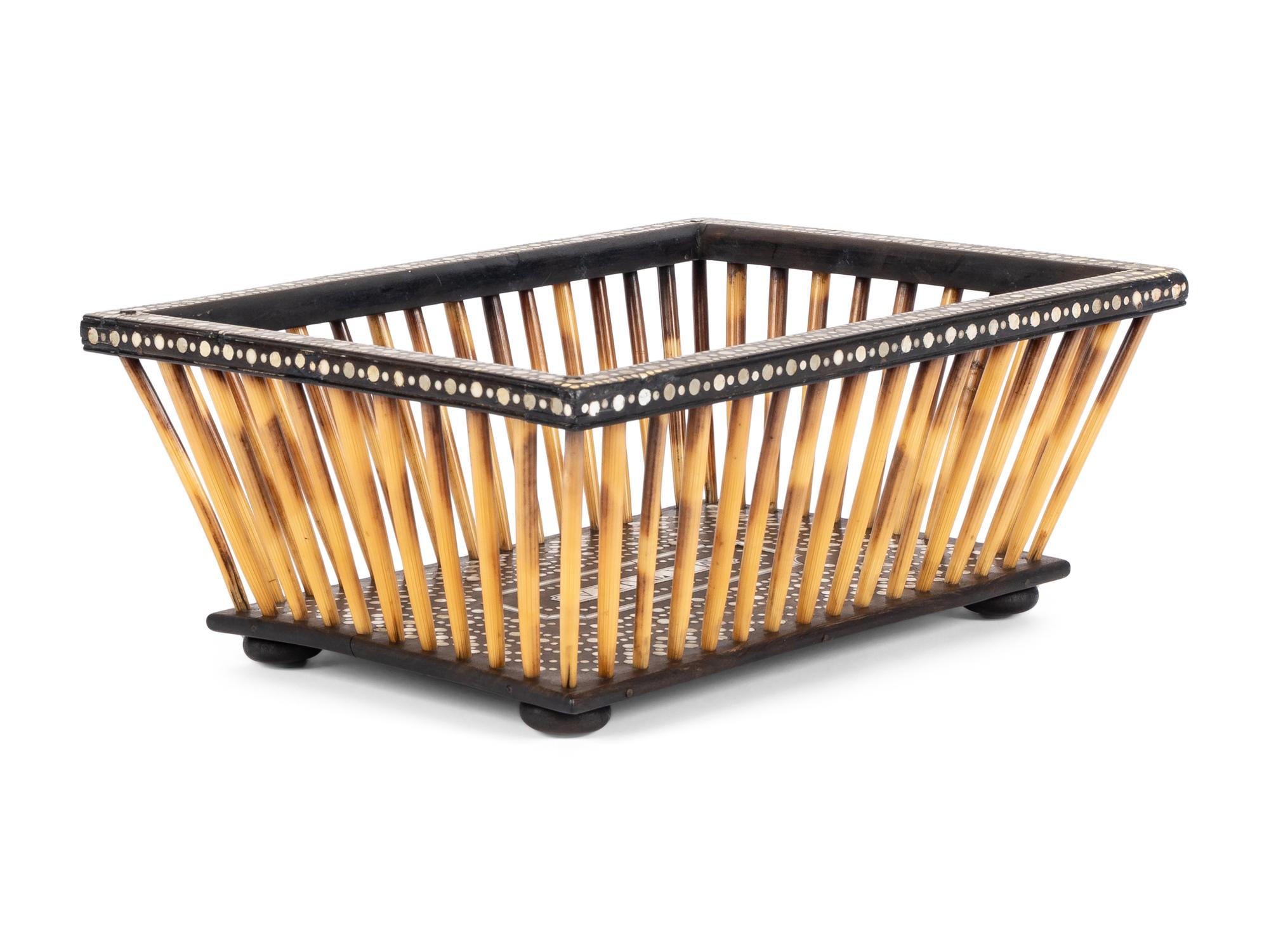 An Anglo-Indian Quill Basket