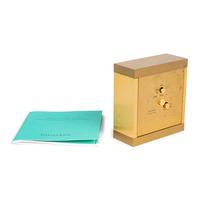 A Tiffany and Co. Brass Table Clock