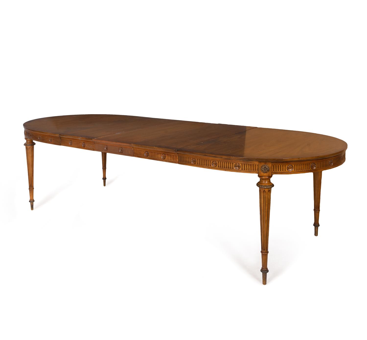 A Louis XVI Style Extension Dining Table