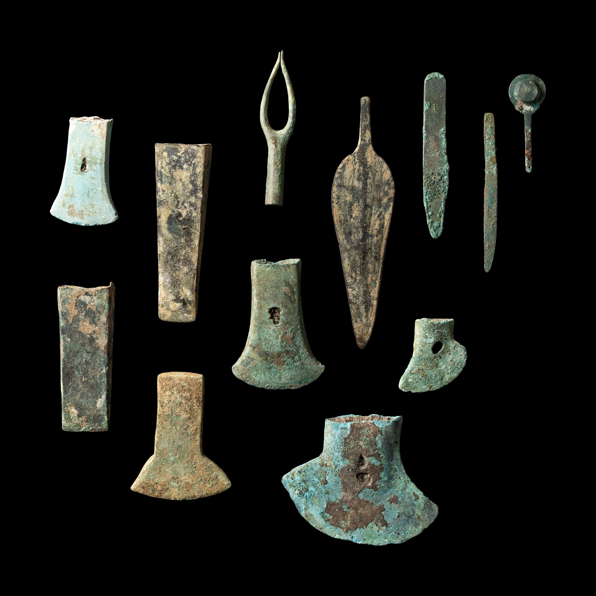 Twelve Roman Bronze Tools