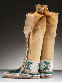 Central Plains Beaded Leggings and Moccasins