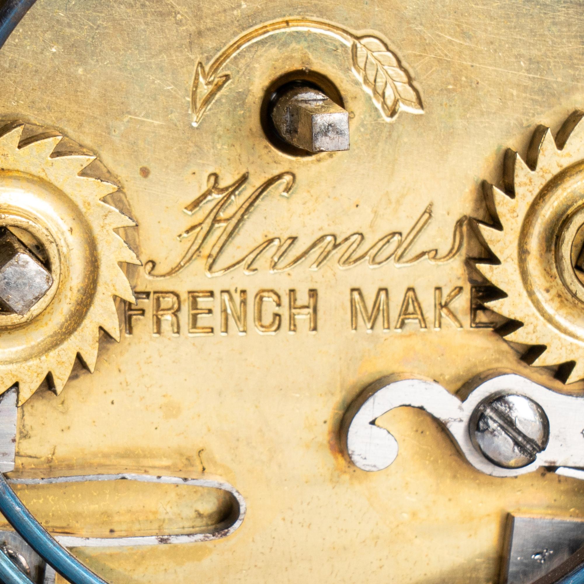 A Hands Brass Carriage Clock