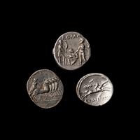 [ANCIENTS] ROMAN REPUBLIC. A Group of Three Ar Denarii Coins (c. 2nd-1st Centiury BC)