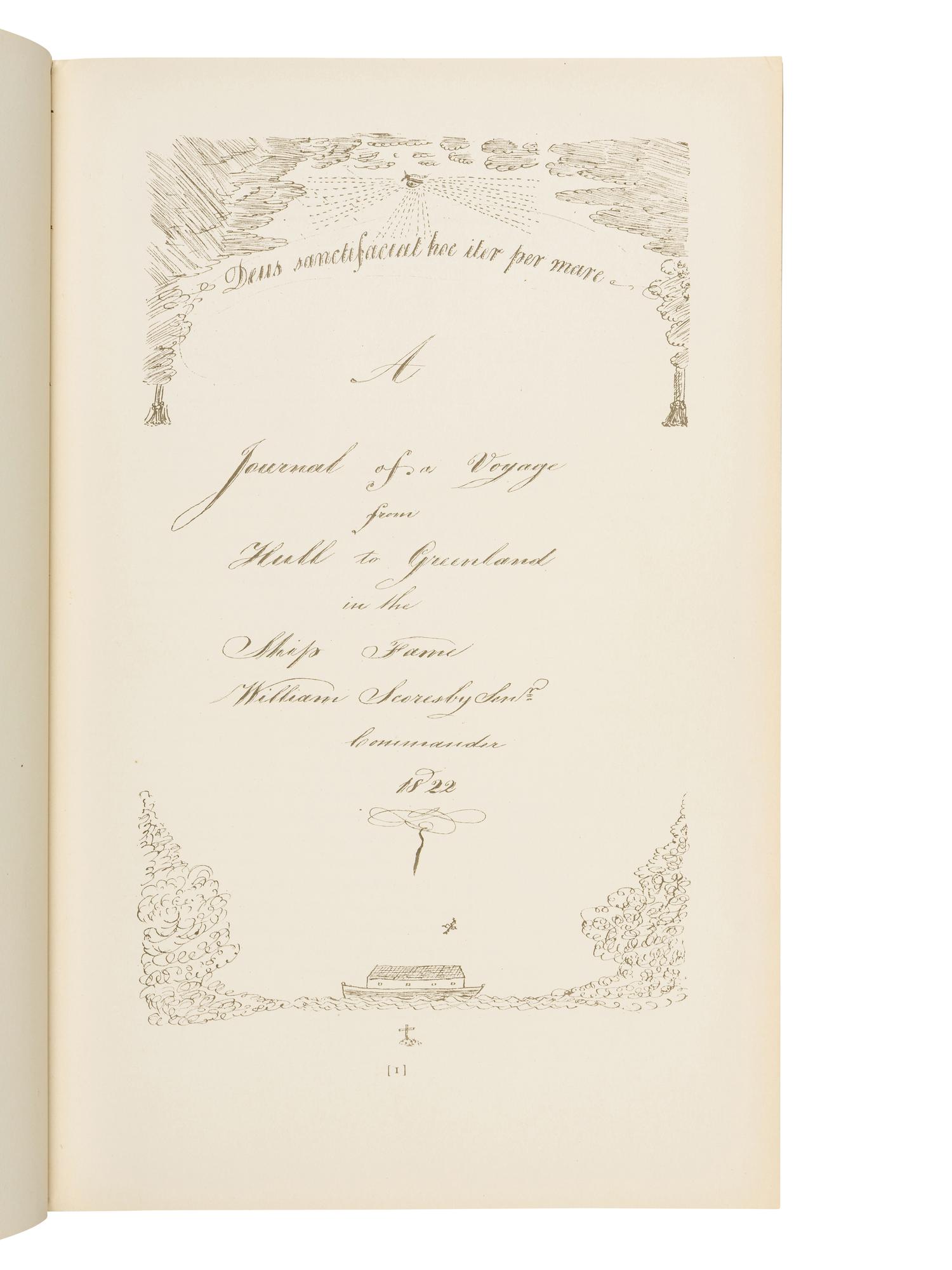 [SCORESBY, William]. Seven log-books concerning the Arctic voyages of Captain William Scoresby, senior, of Whitby, England . New York: The Explorer's Club, 1916-1917.