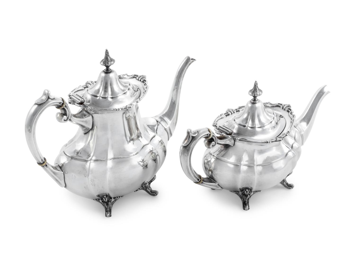 An American Silver Five-Piece Tea and Coffee Service
