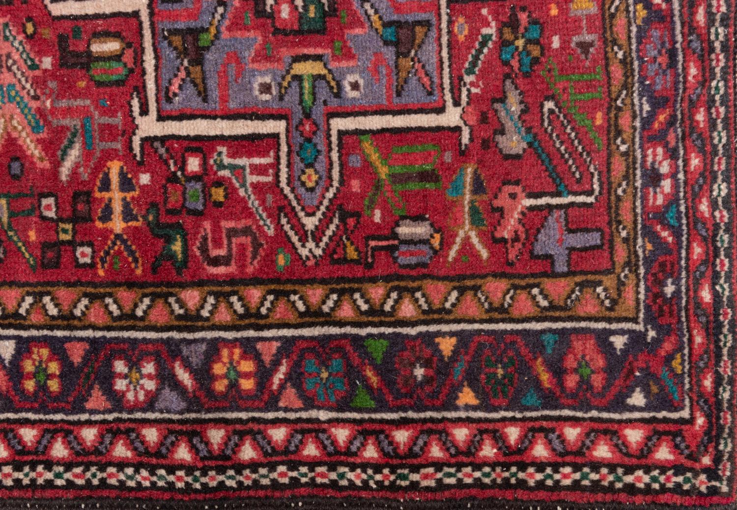 A Heriz Wool Runner