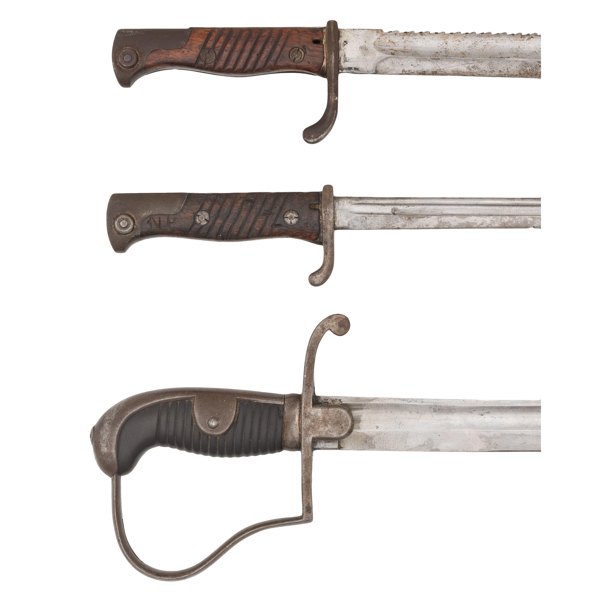 Imperial German Cavalry Saber with two Mauser Bayonets