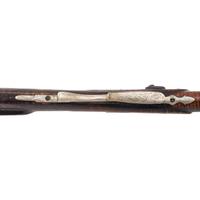 German Silver Mounted Tryon Half Stock Percussion Rifle