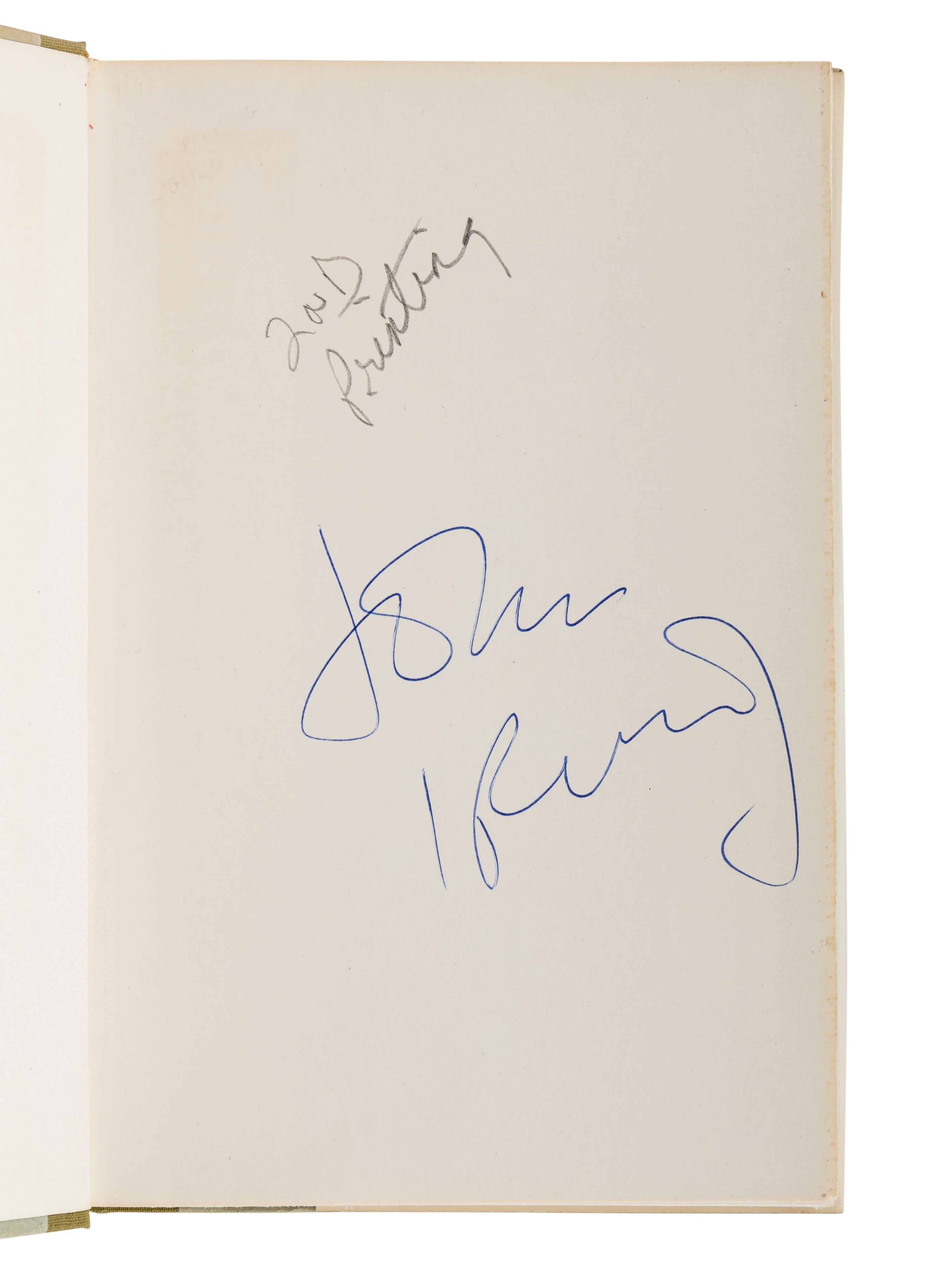 IRVING, John (b. 1942). A group of 5 works by Irving, MOST SIGNED, comprising: