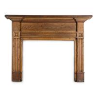 A Federal Faux-Grained Wood Mantel