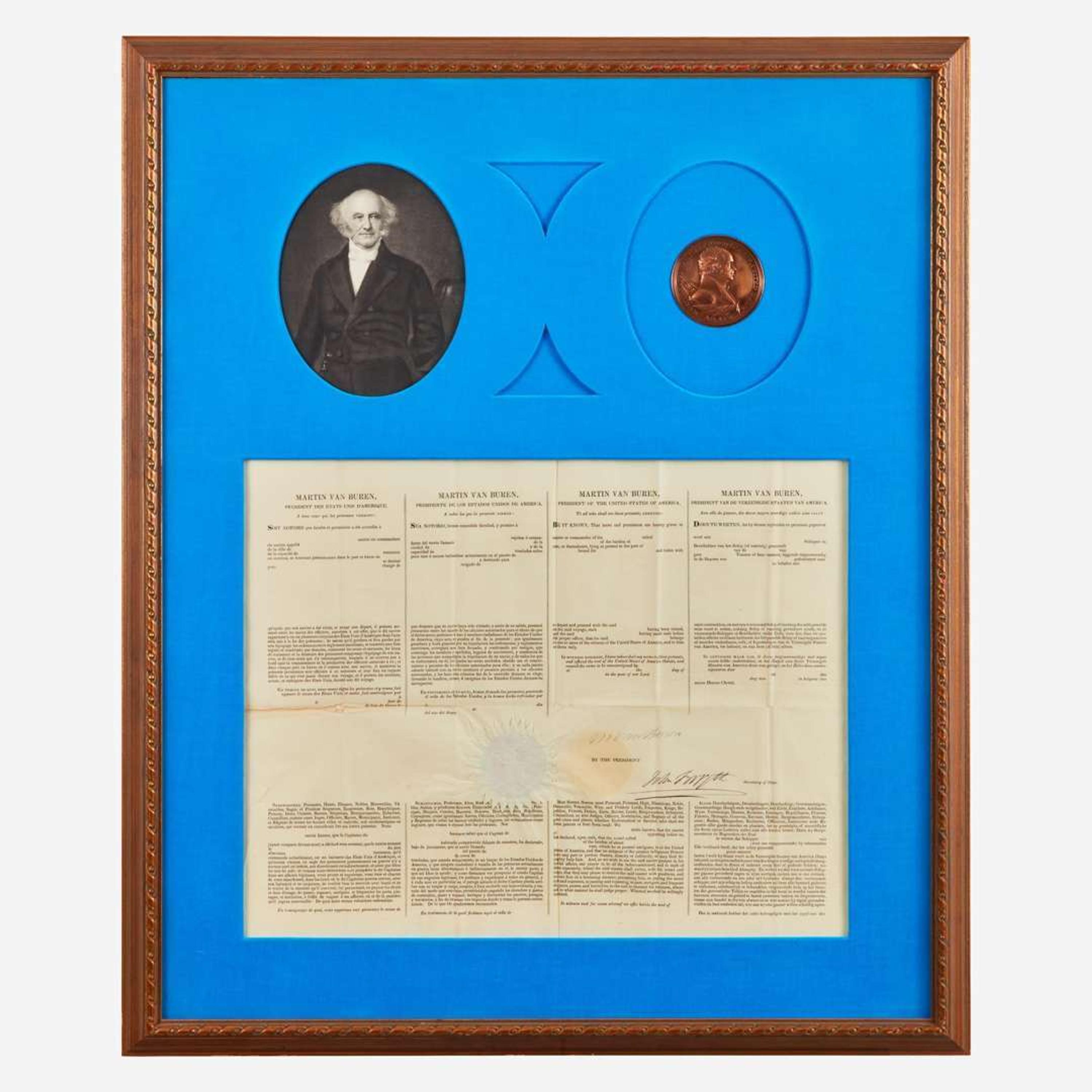 [Presidential] Van Buren, Martin Signed Ship's Passport