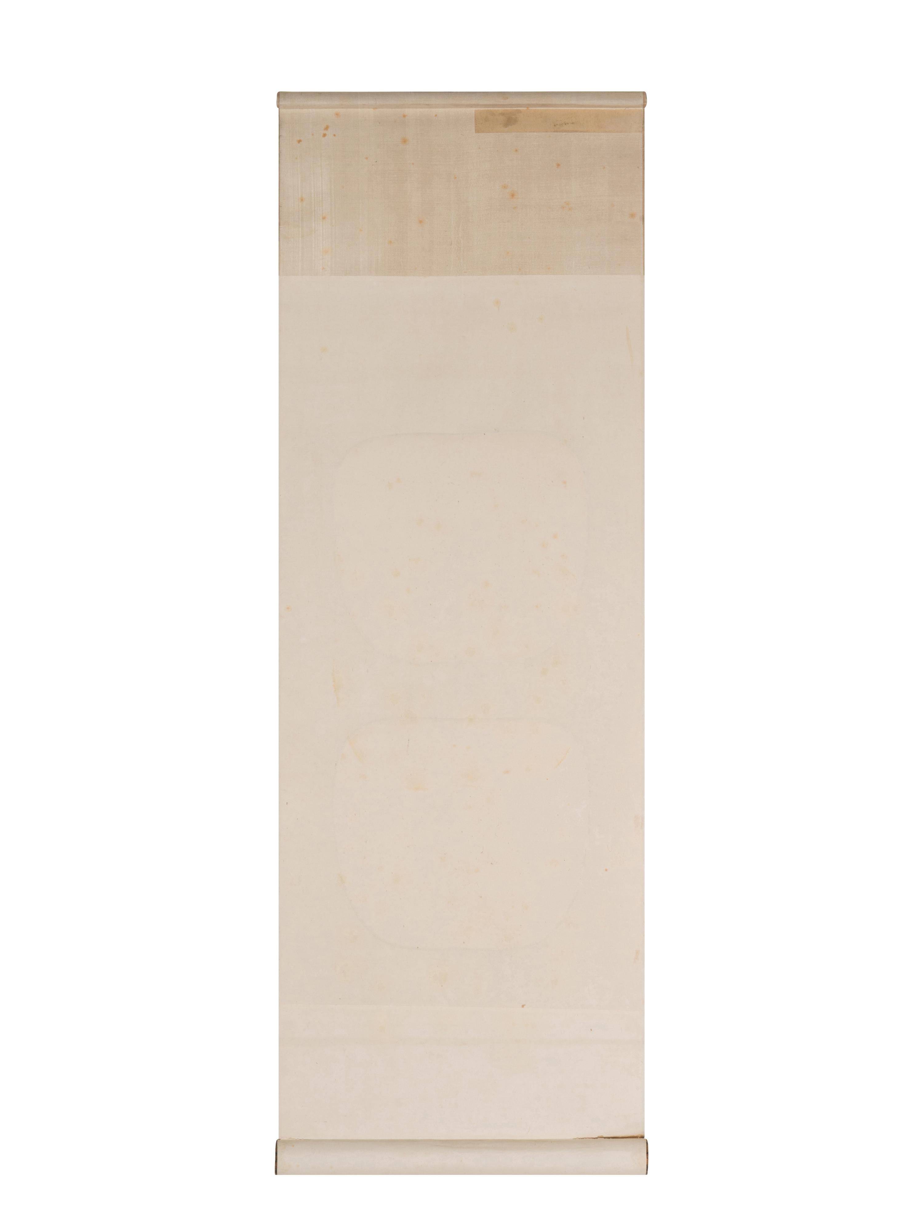 A Chinese Canton Style Embroidered 'Landscape' Hanging Scroll by Pan Qiuyun, 19th Century 清晚期 潘秋雲款粵繡王翬筆意山水軸