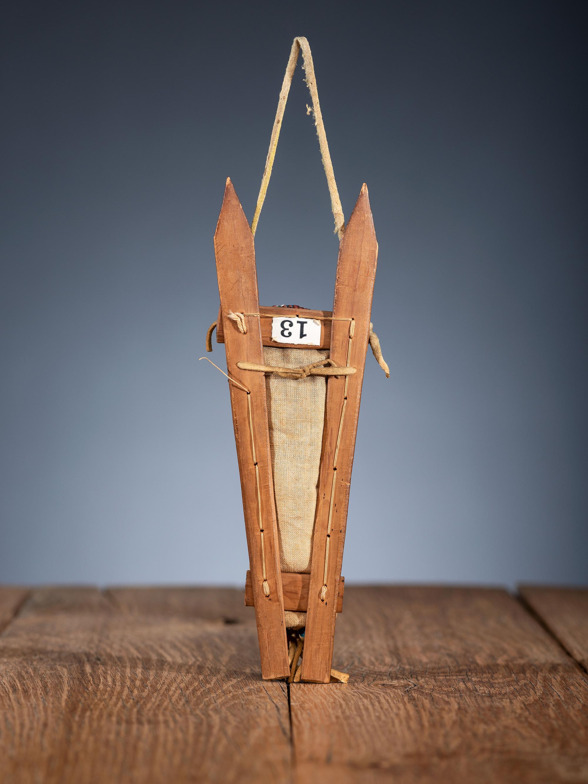 Kiowa Miniature Doll Cradle, with Doll