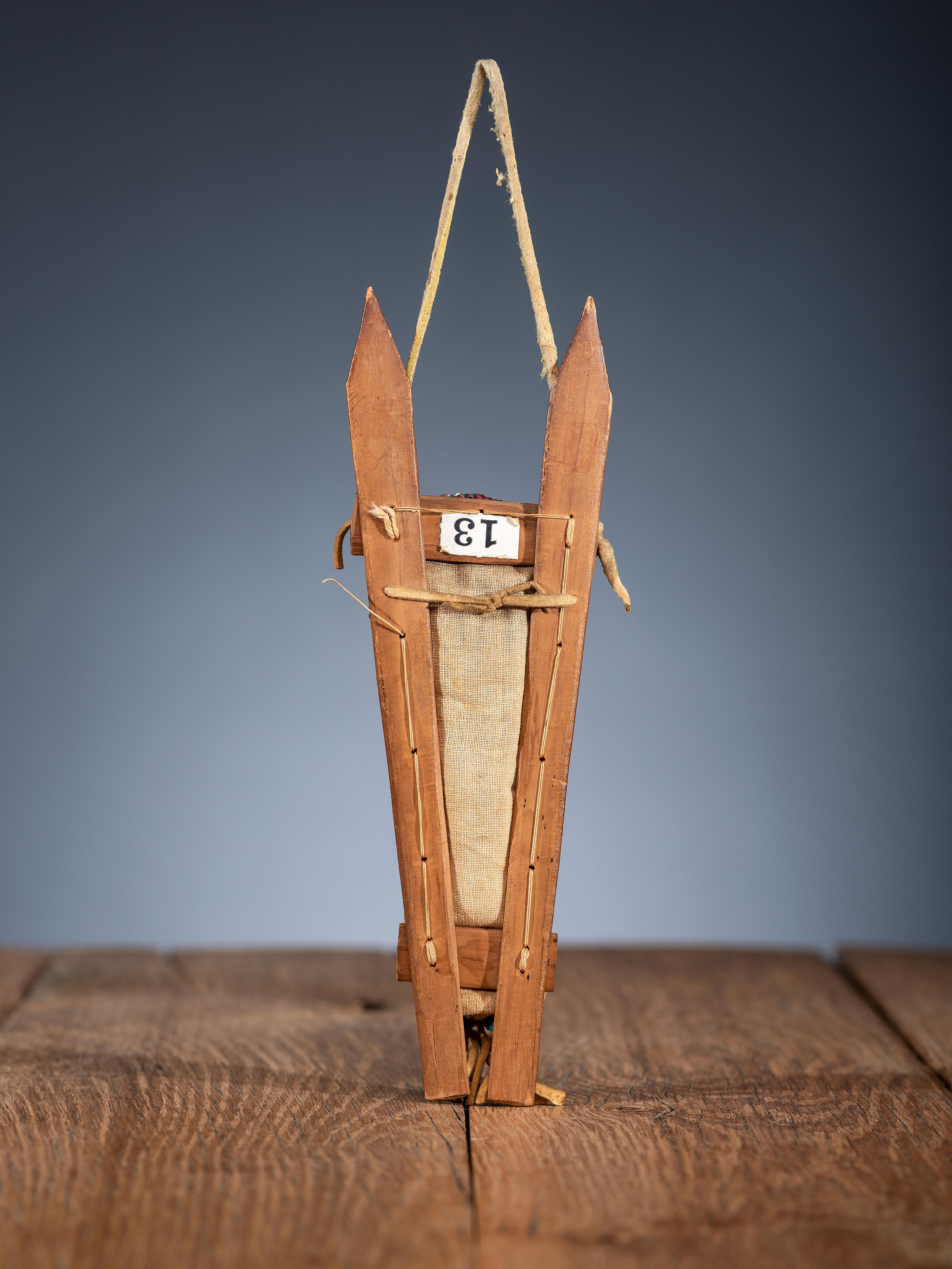 Kiowa Miniature Doll Cradle, with Doll