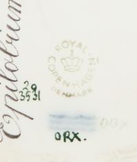 A Royal Copenhagen Flora Danica Porcelain Monteith