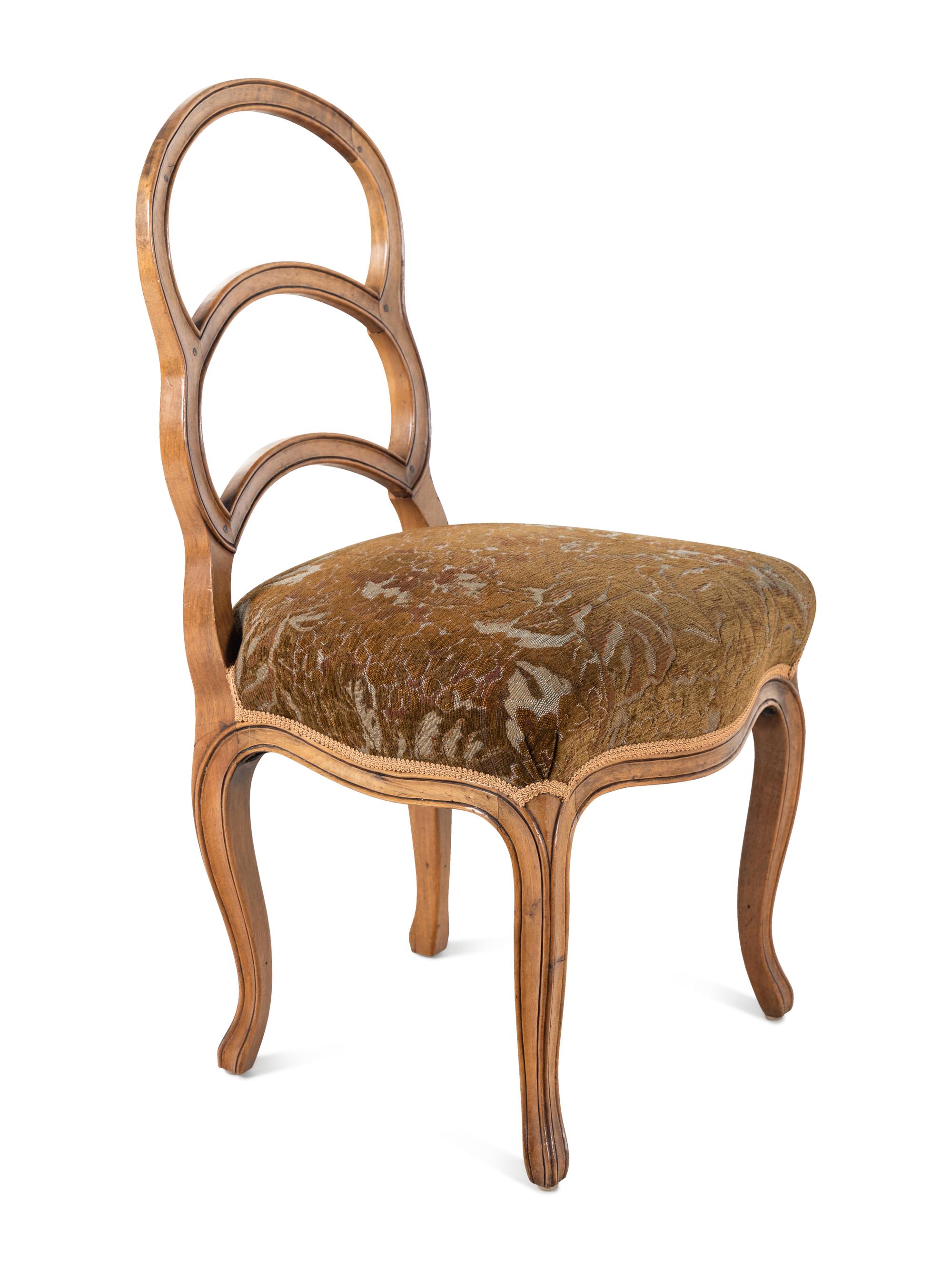 A Set of Six French Provincial Style Side Chairs