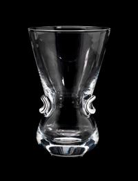 A Steuben Crimped Vase Height 6 inches.