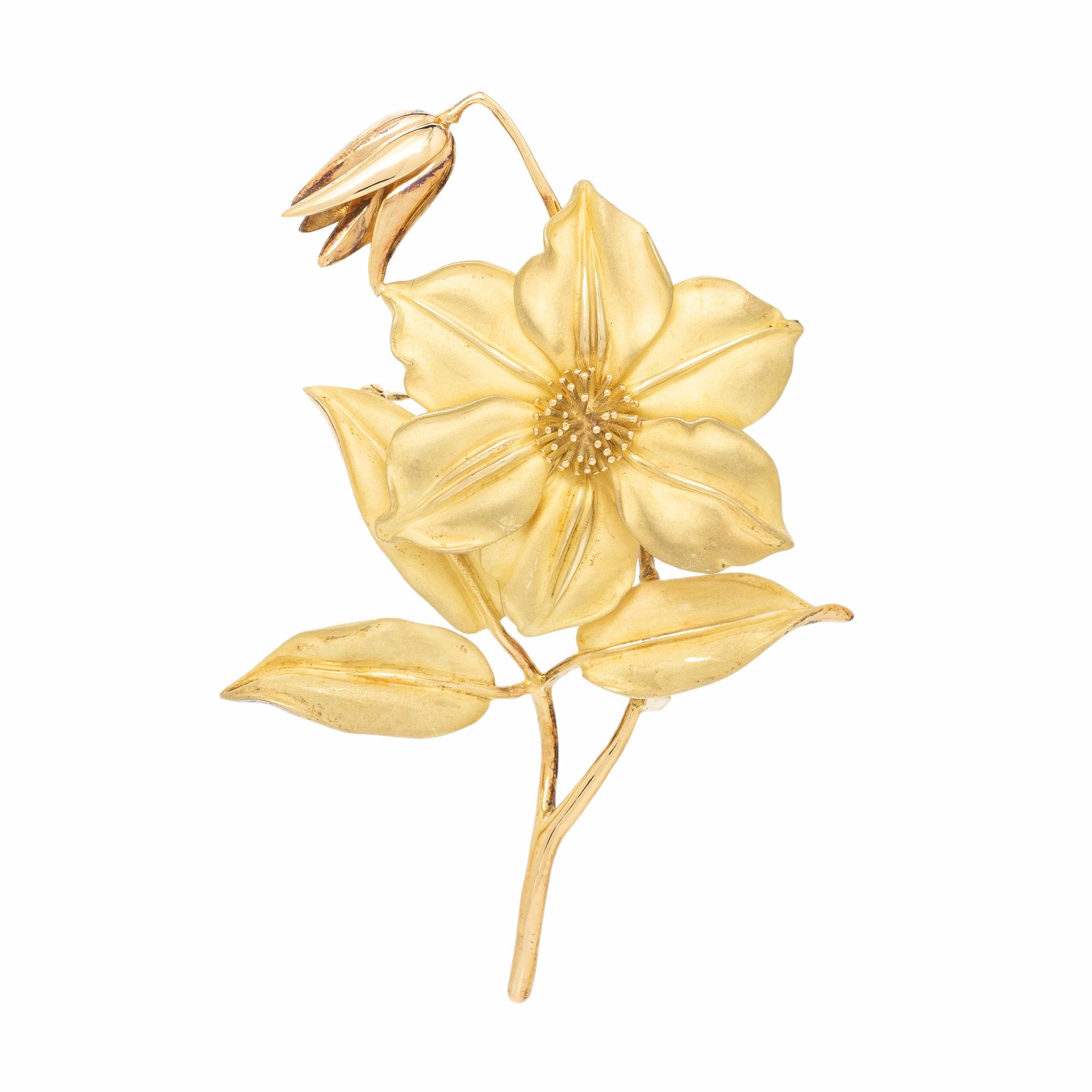 Angela Cummings, Tiffany & Co., Yellow Gold Flower Brooch