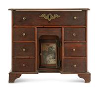 A George III Style Mahogany Diminutive Kneehole Desk