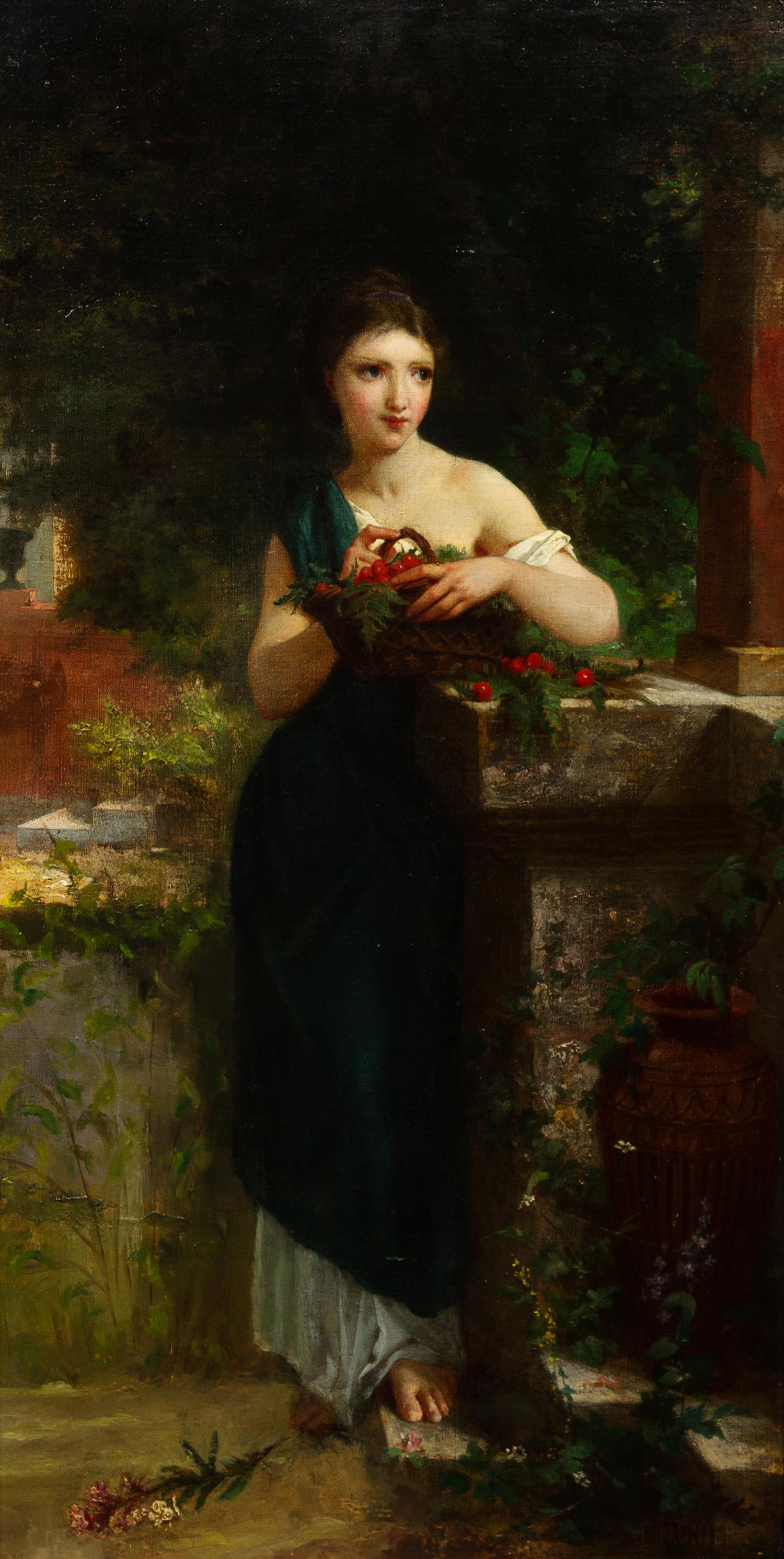 Émile Munier, (French, 1840-1895), Portrait of a Woman