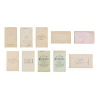 [Native-Americana] Group of 10 CDVs of Native American subjects, including examples by Hamilton and Bliss
