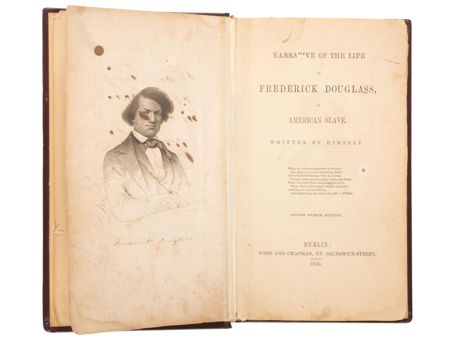 DOUGLASS, Frederick. Narrative of the Life of Frederick Douglass . Presented to Ossie Davis, 1961.