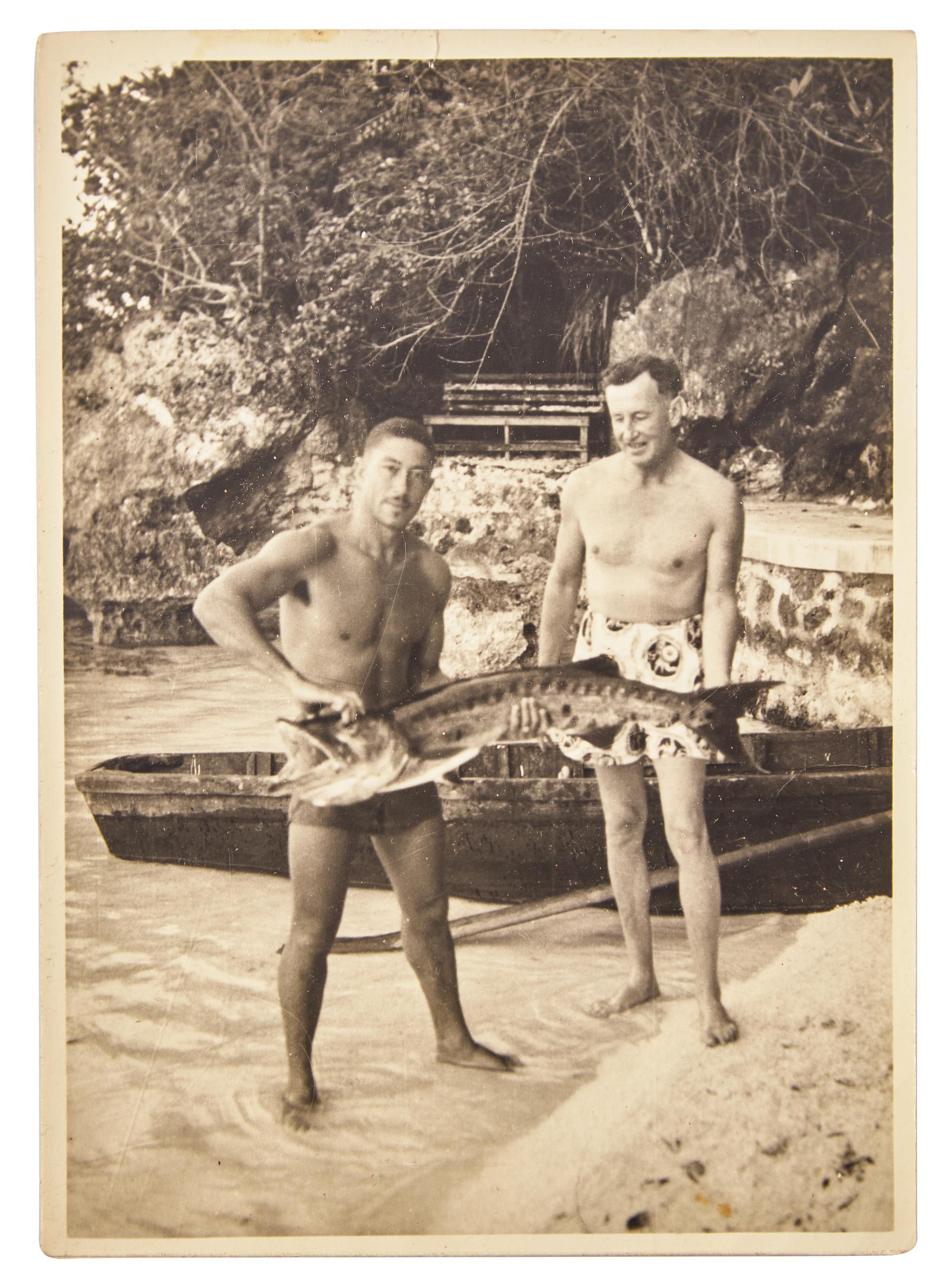 [Literature] [Fleming, Ian] Group of 2 Unpublished Photographs, and 6 First Editions