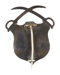 [CIVIL WAR]. 5th New York Cavalry badge identified to E.W. Whipple.